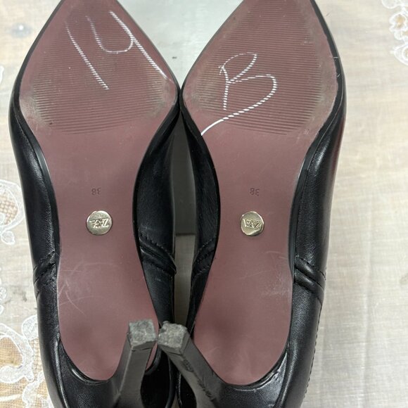 NEW-ZARA-Women black leather heel Boots.Cambodia. - Picture 5 of 12